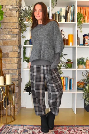 Lola Boucle Slouch Knit Grey